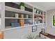 Dining area featuring built-in shelving at 1804 N Alston Ave, Durham, NC 27701