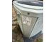Close-up of a 2014 Carrier heat pump, model number 4TWB3036B100AB at 194 Wood Valley Dr, Four Oaks, NC 27524