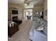 Cozy living room featuring a fireplace and comfortable seating at 194 Wood Valley Dr, Four Oaks, NC 27524