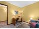 Bright office area with natural light and dedicated desk space at 195 Nicks W Bnd, Pittsboro, NC 27312