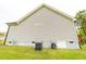 Home exterior showing side of house, siding, and utility features at 201 Lexington Park Dr, Oxford, NC 27565