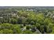 Picturesque aerial view of homes surrounded by dense greenery, offering a sense of privacy at 206 Black Bird Ct, Cary, NC 27511