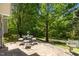 An outdoor patio features space to relax outside at 206 Black Bird Ct, Cary, NC 27511