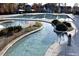 Community pool with lazy river and mushroom fountains for Gathering fun at 225 Mayfield Dr, Apex, NC 27539