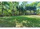 Expansive lawn with mature trees offering shade and privacy, enhancing the outdoor living space at 2901 Hunters Bluff Dr, Raleigh, NC 27606