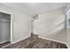 Bedroom with vinyl floors, closet and neutral color scheme at 2904 Falkirk Pl, Raleigh, NC 27604