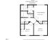 Second floor plan features primary bedroom, bedrooms, and bathrooms at 3 Little Stone Cir, Durham, NC 27703