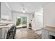 Open kitchen featuring a door to the backyard at 3312 Shannon Cir, Apex, NC 27539