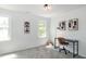 Bright office features plush carpet, natural light, and modern decor at 3317 E Jameson Rd, Raleigh, NC 27604