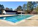 A community pool is long and ready for exercise laps or fun in the water at 3317 E Jameson Rd, Raleigh, NC 27604
