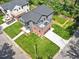 Aerial view of house and neighborhood at 337 Merrywood Dr, Raleigh, NC 27610