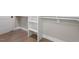 Walk-in closet with custom shelving and rods, offering ample storage space and organization at 337 Merrywood Dr, Raleigh, NC 27610