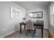 Dedicated home office space featuring modern decor, ample light, and space for productivity at 368 N Coral Bells Way, Four Oaks, NC 27524