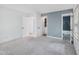 Bedroom with ensuite bath featuring a large closet and neutral colored walls at 3806 Sue Ln, Raleigh, NC 27604