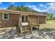 Outdoor deck perfect for entertaining overlooking the well maintained yard at 419 Joy Dr, Garner, NC 27529