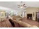 Expansive living room flows into the open-concept kitchen, ideal for entertaining and everyday living at 452 Dogwood Trl, Henderson, NC 27537
