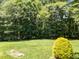 Well maintained backyard featuring mature trees and a well manicured lawn with great outdoor space at 5016 Dillswood Ln, Raleigh, NC 27606