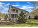 Large backyard with a patio and lush landscaping at 5109 Dove Forest Ln, Apex, NC 27539