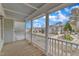 Covered front porch with decorative columns overlooking the neighborhood at 5109 Dove Forest Ln, Apex, NC 27539