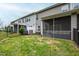 Spacious backyard featuring a screened porch, perfect for outdoor relaxation at 594 Historic Dr, Hillsborough, NC 27278