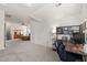 Spacious main bedroom with attached bonus room at 607 Millbrook Dr, Pittsboro, NC 27312