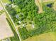 Aerial view of property featuring multiple dwellings, outbuildings, and mature trees at 7129 Dexter Rd, Oxford, NC 27565