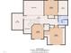 Second floor plan showcasing the layout of the bedrooms, bathrooms, and attic spaces at 8012 Glenbrittle Way, Raleigh, NC 27615