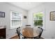 Cozy dining area offers natural light and hardwood floors, perfect for Gathering meals at 806 Edmund St, Raleigh, NC 27604