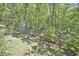 The backyard is lush and fenced, and has a perfect area for gardening or enjoying nature at 8407 Millers Bnd, Bahama, NC 27503