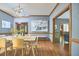 Elegant dining room with natural light and a seamless transition into other living spaces at 8407 Millers Bnd, Bahama, NC 27503