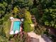 Backyard aerial view of pool at 102 Antler Point Rd, Chapel Hill, NC 27516