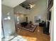 Bright kitchen with white cabinets, an island, and space for dining at 105 Dairy Ct, Chapel Hill, NC 27516