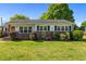 Charming single story home featuring a brick facade and well-manicured landscaping at 1802 Prince Edward Dr, Elon, NC 27244