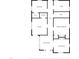 Home floor plan features bedrooms, kitchen, dining room, living room, laundry, WIC, and bathroom at 223 S Main St, Wendell, NC 27591