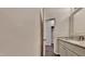 Bathroom featuring a granite vanity top and neutral color palette at 2428 Diquedo Dr, Raleigh, NC 27604
