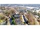 Scenic aerial view showcases well-maintained townhomes and verdant trees in the sought-after community at 2507 Princewood St, Raleigh, NC 27612