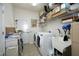 Convenient laundry room with modern washer and dryer, sink and ample storage at 2507 Princewood St, Raleigh, NC 27612