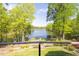 Enjoy stunning lake views from the backyard at 25303 Ludwell, Chapel Hill, NC 27517