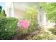 The backyard is landscaped with a lot of greens at 3219 Ranbir Dr, Durham, NC 27713