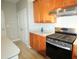 Modern kitchen featuring stainless steel appliances, ample cabinets, and light countertops at 3219 Ranbir Dr, Durham, NC 27713