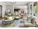 Bright living room with modern furniture and open layout at 3513 Forest Oaks Dr, Chapel Hill, NC 27514