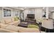 Finished basement living room includes a TV area and comfortable seating at 3826 Regent Rd, Durham, NC 27707