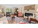Cozy living room featuring a fireplace, comfortable seating, and elegant decor at 3826 Regent Rd, Durham, NC 27707