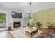 Comfortable living room with fireplace and decorative rug at 42 Voyage Cir, Smithfield, NC 27577