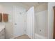 Bathroom featuring a shower and tub combination with a white shower curtain, plus towel racks at 4240 Camden Woods Ct, Raleigh, NC 27612