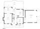 First floor layout with living room, kitchen, dining, sunroom, and a two-car garage at 4513 Touchstone Forest Rd, Raleigh, NC 27612
