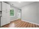 Eat-in Kitchen with view, updated appliances, and ample cabinet space for a modern feel at 508 Solar Dr, Raleigh, NC 27610