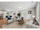 Bright living room featuring modern furniture, hardwood floors, and fresh paint, creating an inviting atmosphere at 508 Solar Dr, Raleigh, NC 27610