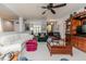 Bright and airy living room featuring an open concept and hardwood floors at 524 Auguston Ct, Sanford, NC 27330