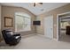 Open bonus room with lots of natural light, and sitting area at 524 Birdsong Ln, Hurdle Mills, NC 27541